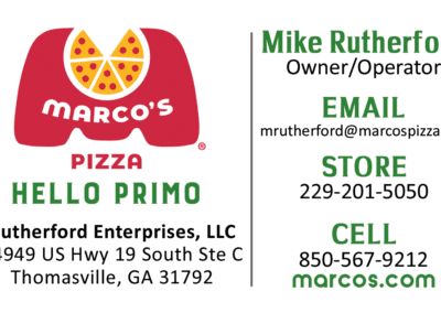 Marcos Pizza, Thomasville, GA